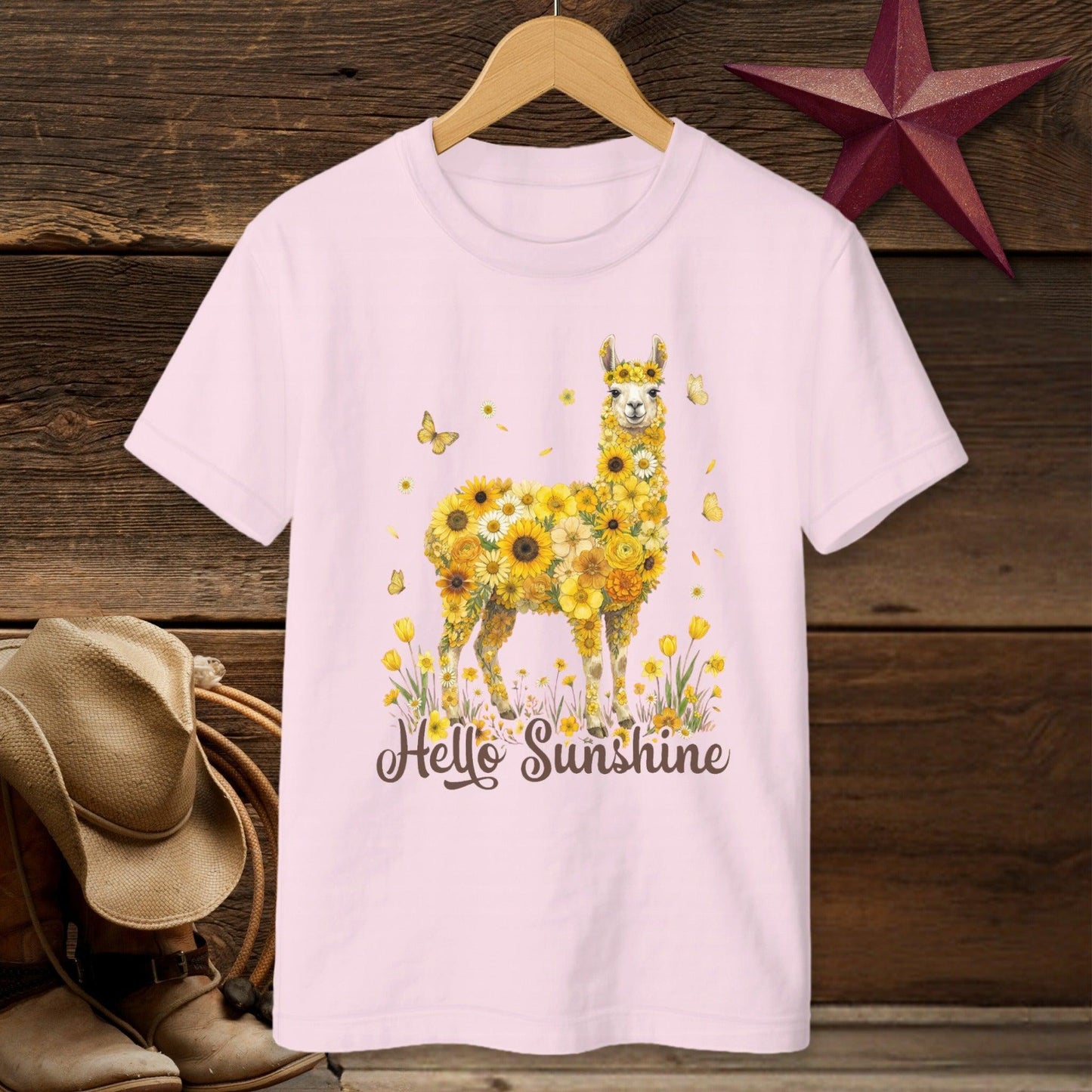 Hello Sunshine Llama T-shirt (Youth)