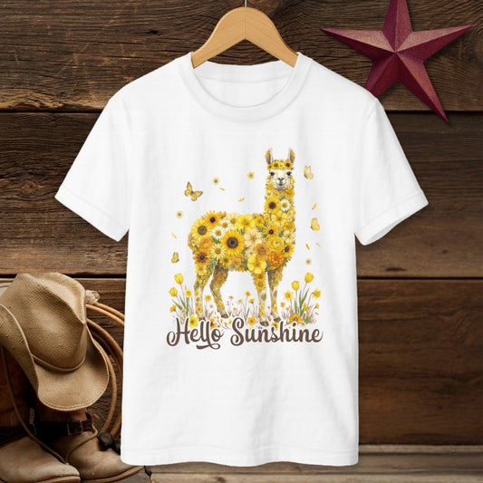 Hello Sunshine Llama T-shirt (Youth)