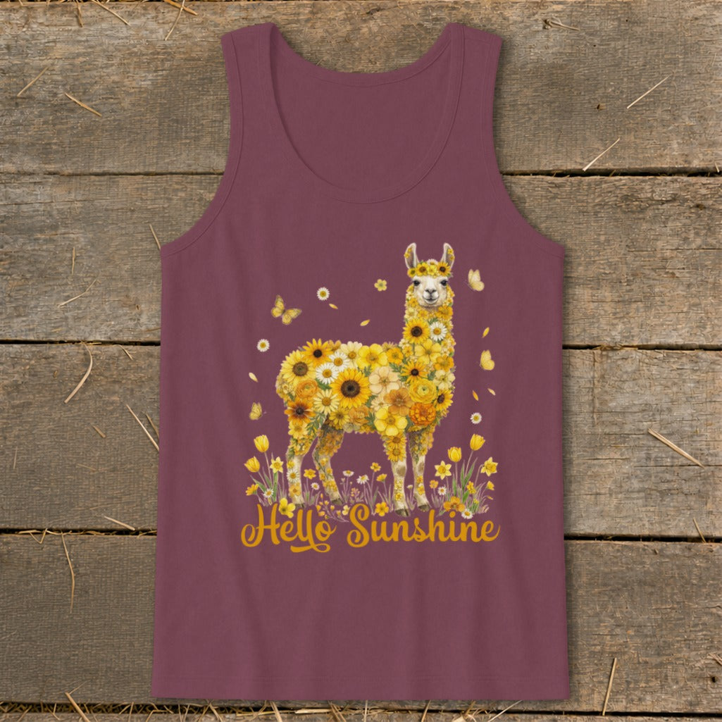 Hello Sunshine Llama Tank Top
