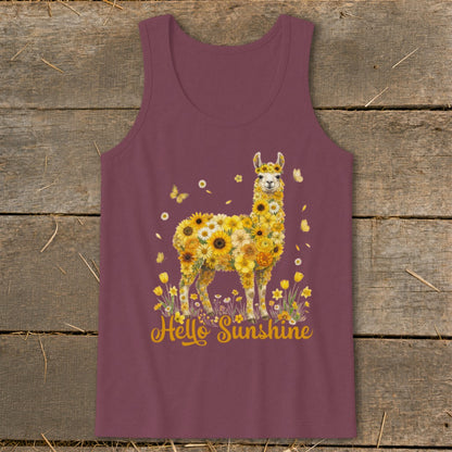 Hello Sunshine Llama Tank Top
