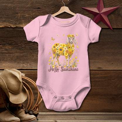 Hello Sunshine Nubian Goat Bodysuit (Baby)