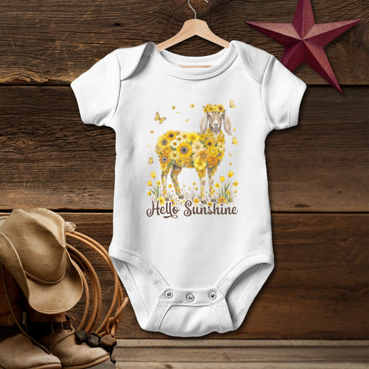 Hello Sunshine Nubian Goat Bodysuit (Baby)