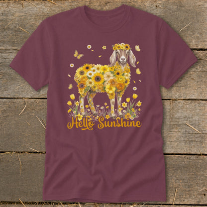 Hello Sunshine Nubian Goat Classic Tee