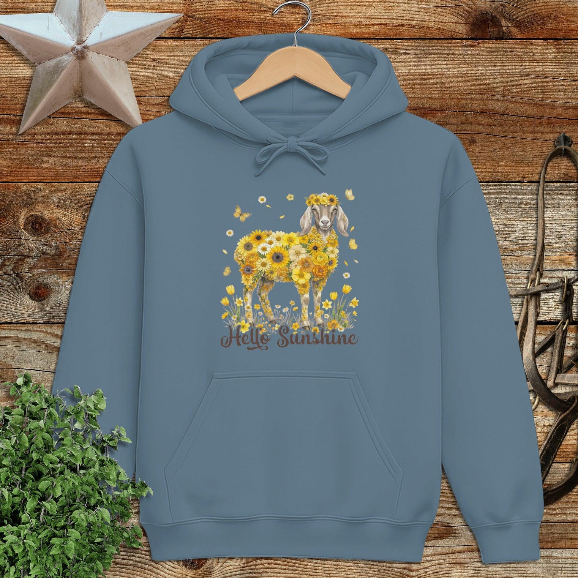 Hello Sunshine Nubian Goat Hoodie