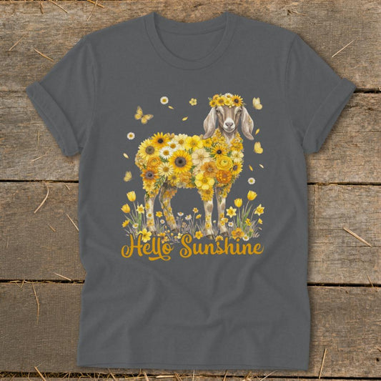 Hello Sunshine Nubian Goat Softstyle Tee