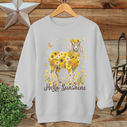 Hello Sunshine Nubian Goat Sweatshirt