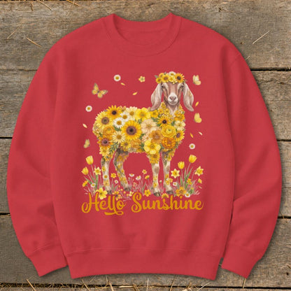Hello Sunshine Nubian Goat Sweatshirt
