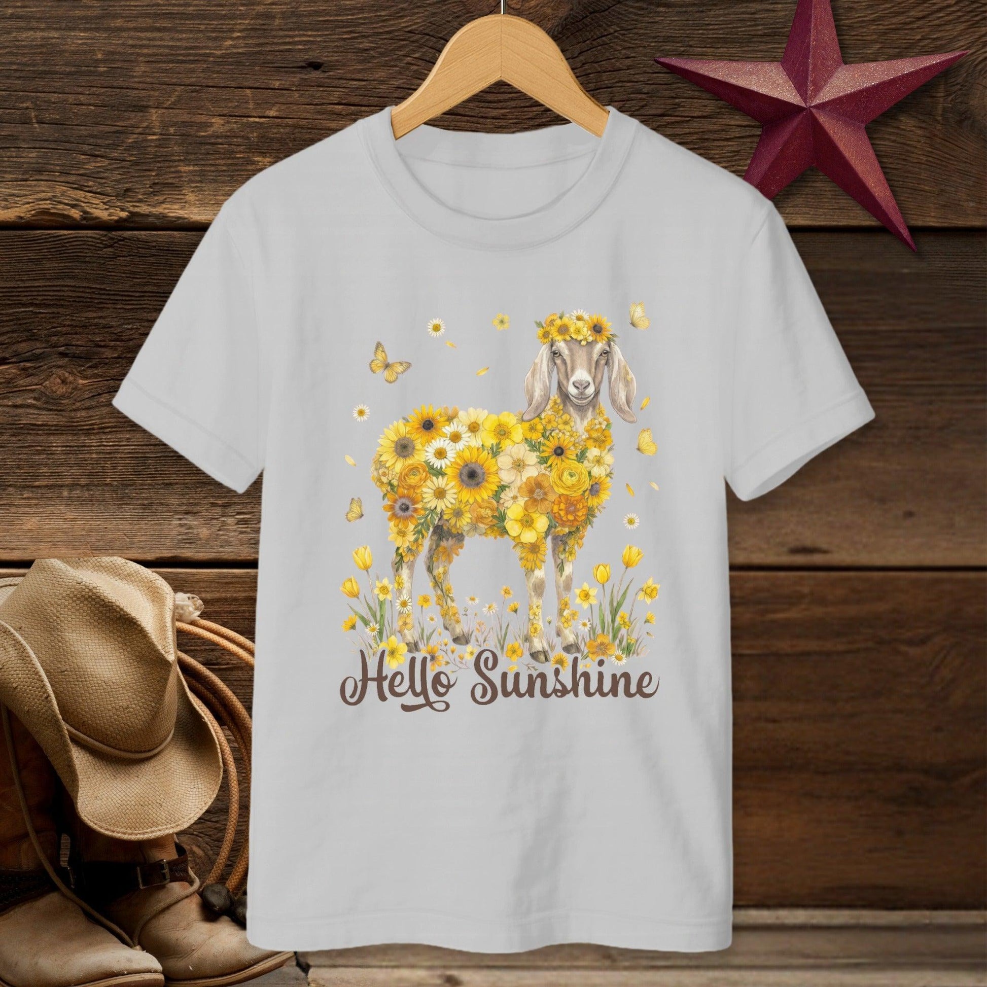 Hello Sunshine Nubian Goat T-shirt (Youth)