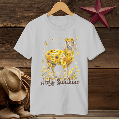 Hello Sunshine Nubian Goat T-shirt (Youth)