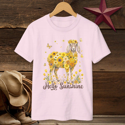Hello Sunshine Nubian Goat T-shirt (Youth)