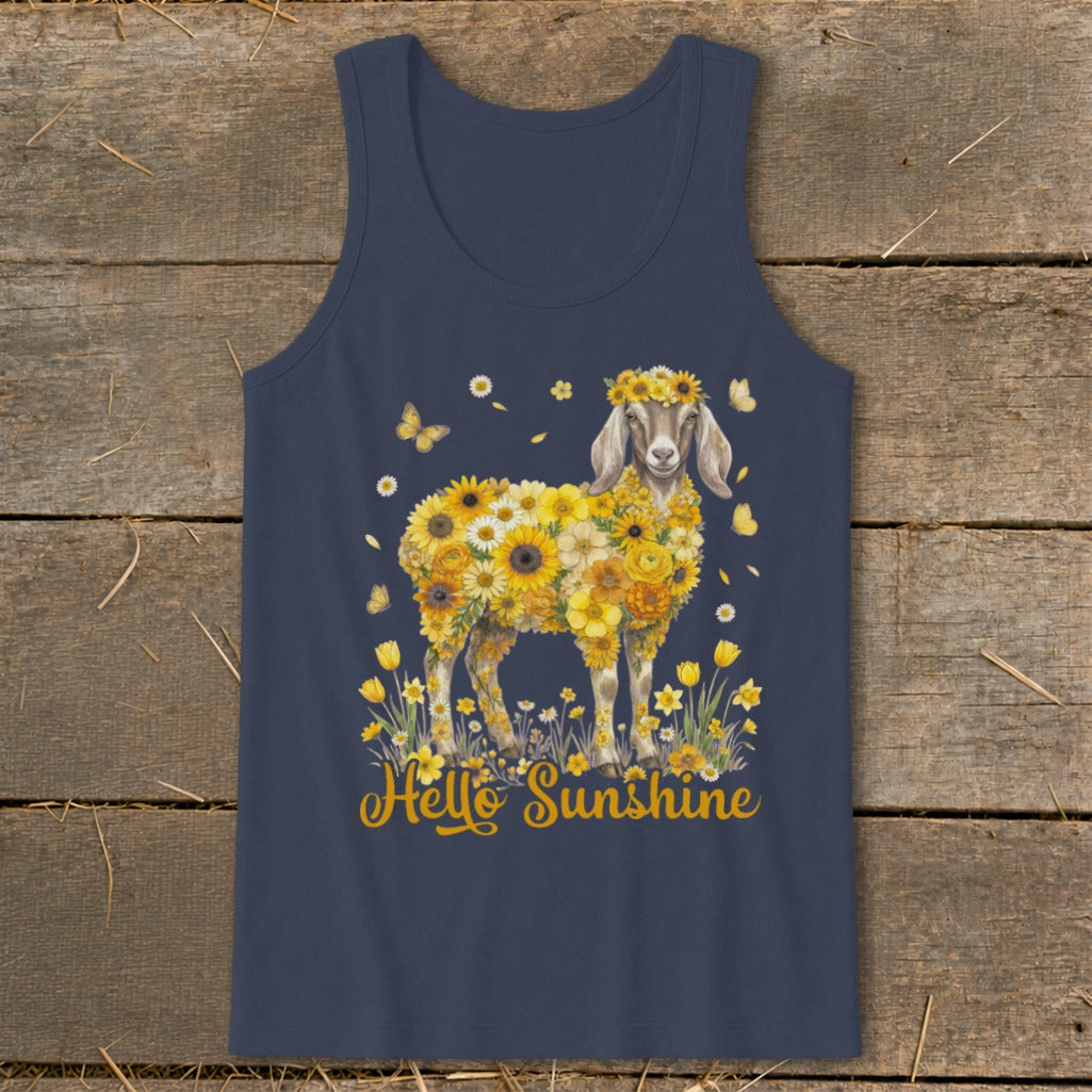Hello Sunshine Nubian Goat Tank Top