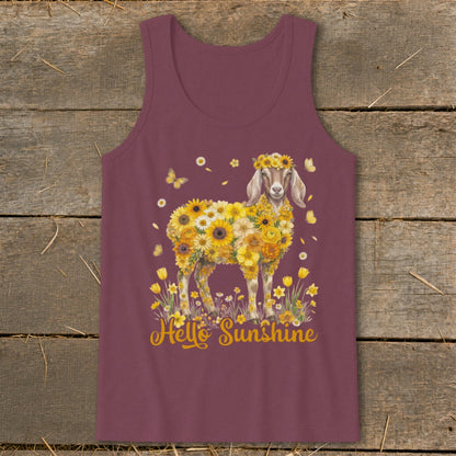 Hello Sunshine Nubian Goat Tank Top