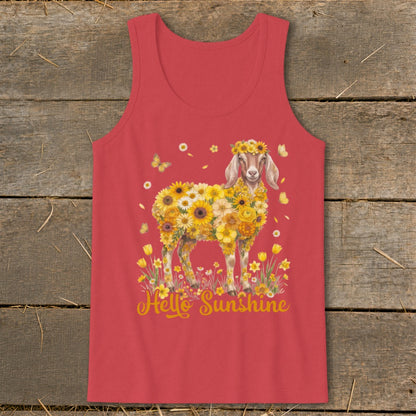 Hello Sunshine Nubian Goat Tank Top