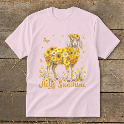 Hello Sunshine Nubian Goat Youth Tee