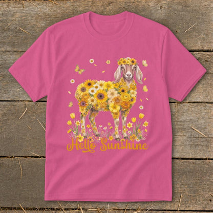 Hello Sunshine Nubian Goat Youth Tee