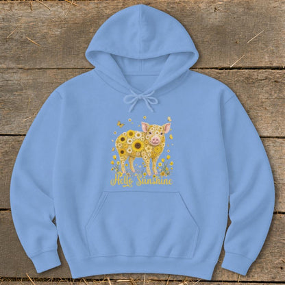 Hello Sunshine Pig Hoodie