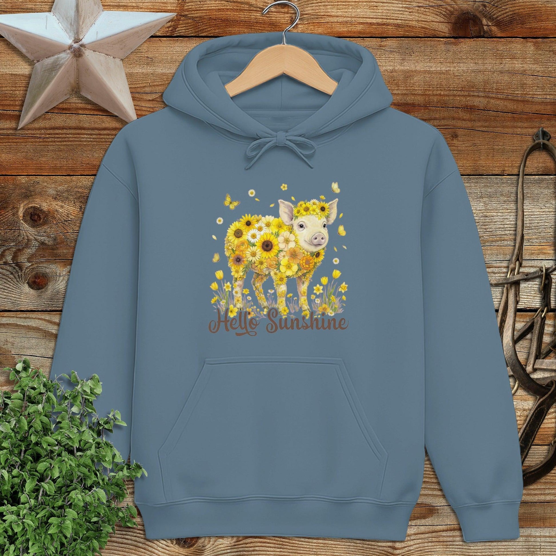 Hello Sunshine Pig Hoodie
