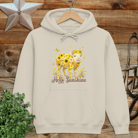 Hello Sunshine Pig Hoodie