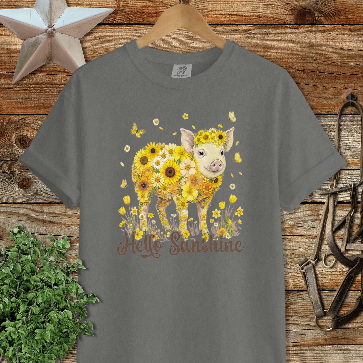 Hello Sunshine Pig Signature Tee