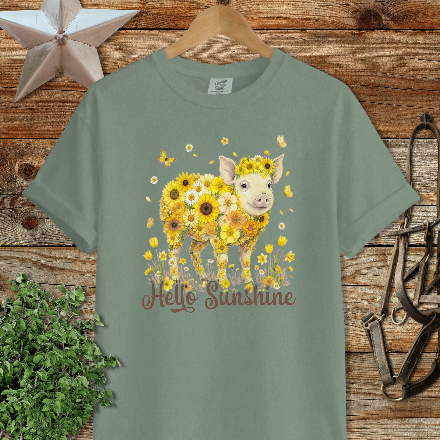 Hello Sunshine Pig Signature Tee