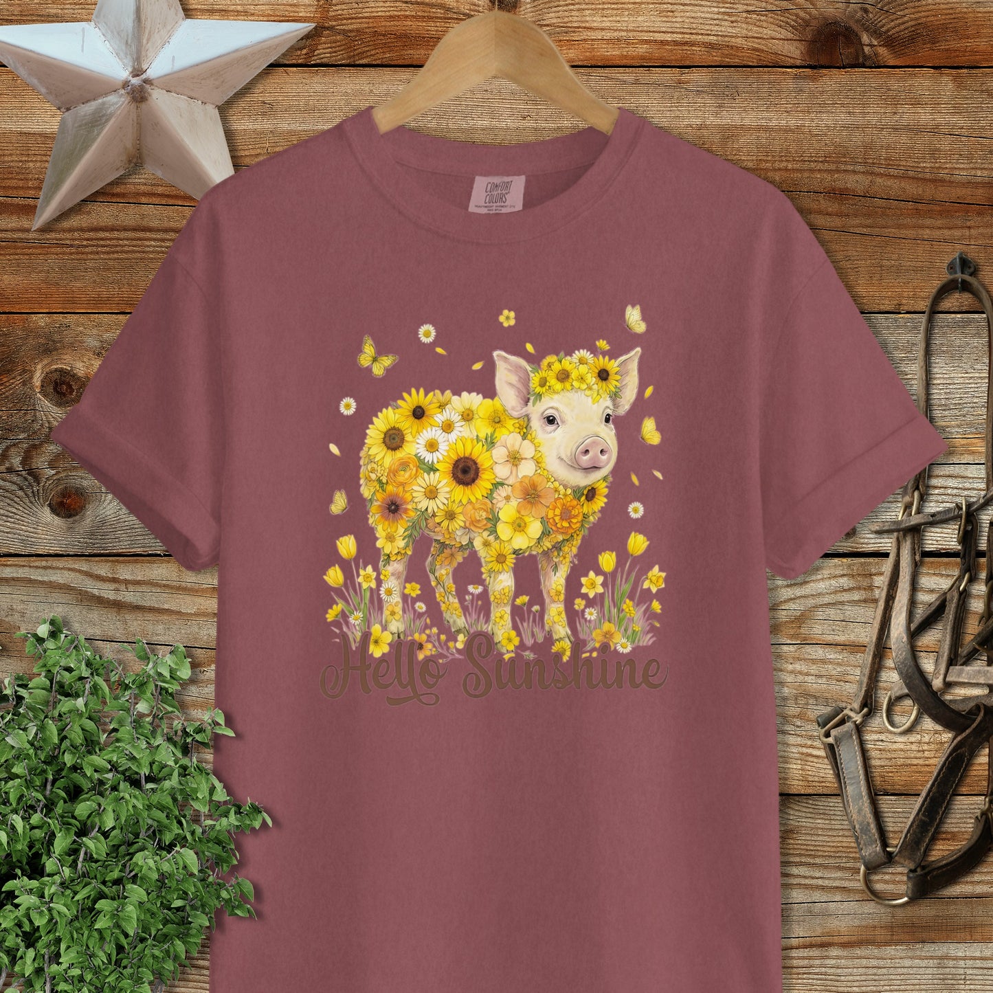 Hello Sunshine Pig Signature Tee