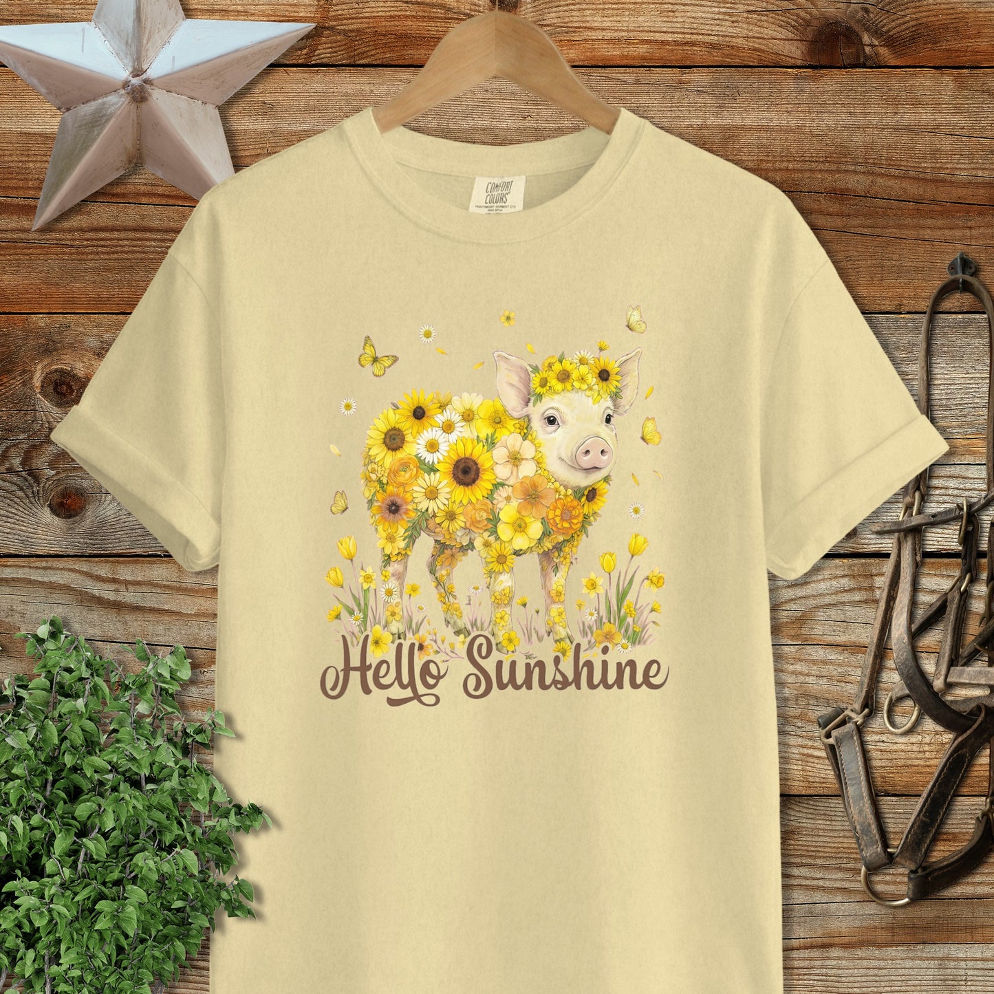 Hello Sunshine Pig Signature Tee