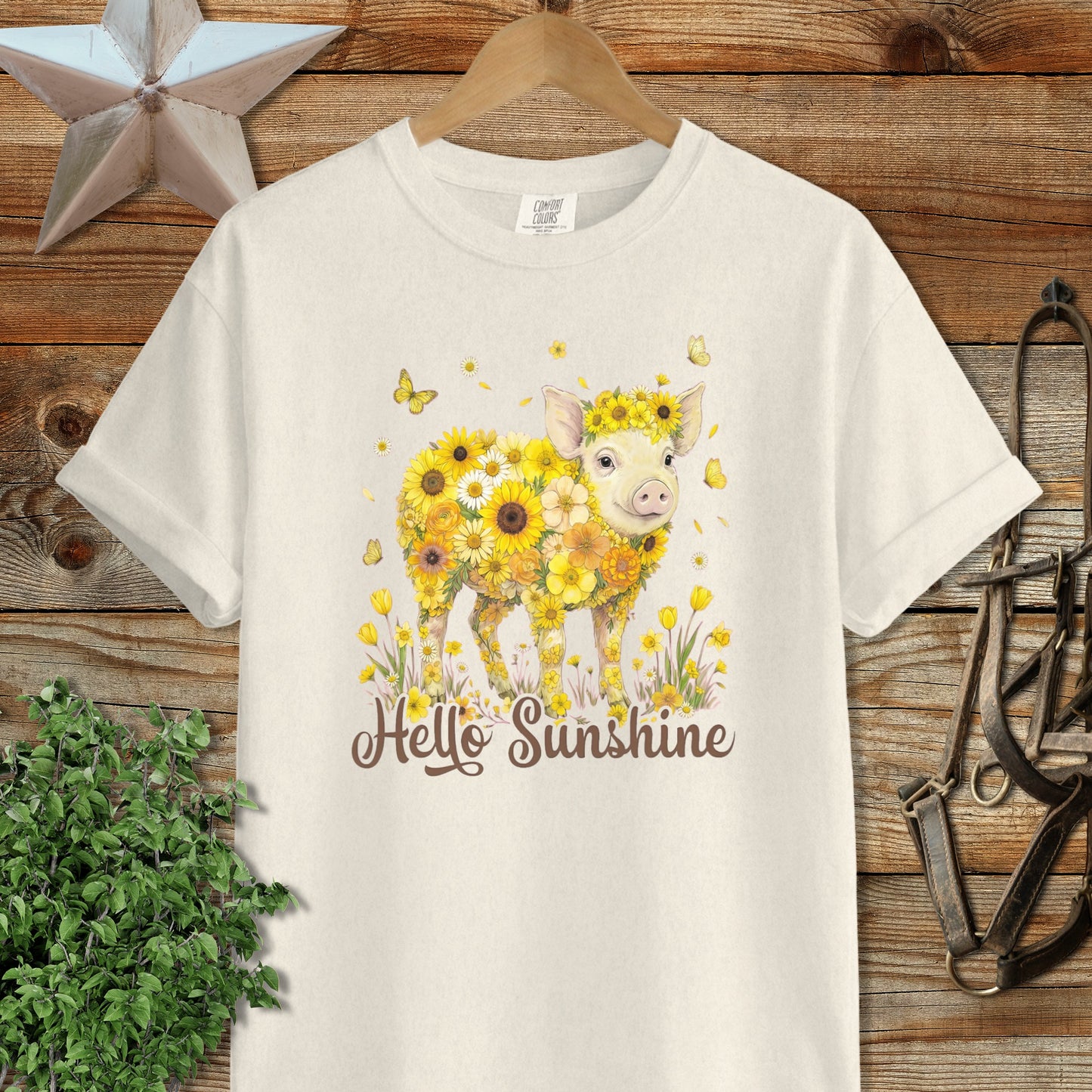 Hello Sunshine Pig Signature Tee