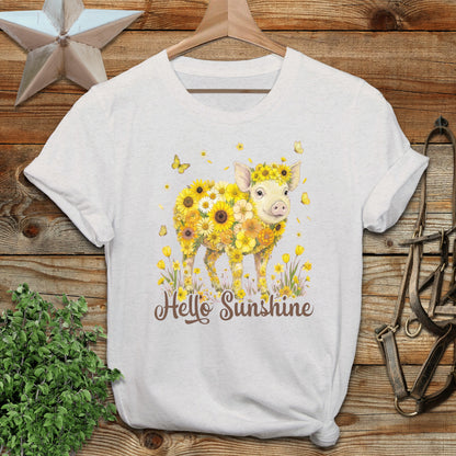 Hello Sunshine Pig Softstyle Tee