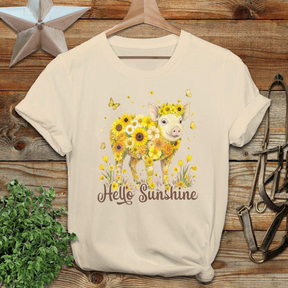 Hello Sunshine Pig Softstyle Tee