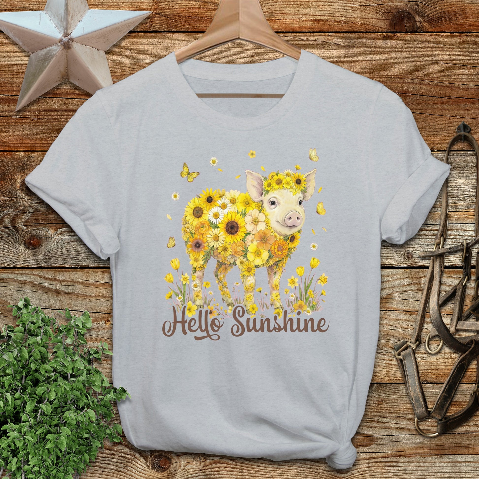 Hello Sunshine Pig Softstyle Tee