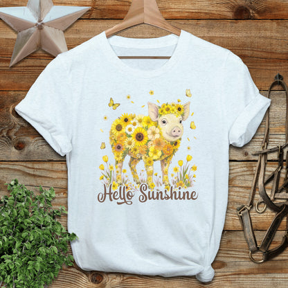 Hello Sunshine Pig Softstyle Tee