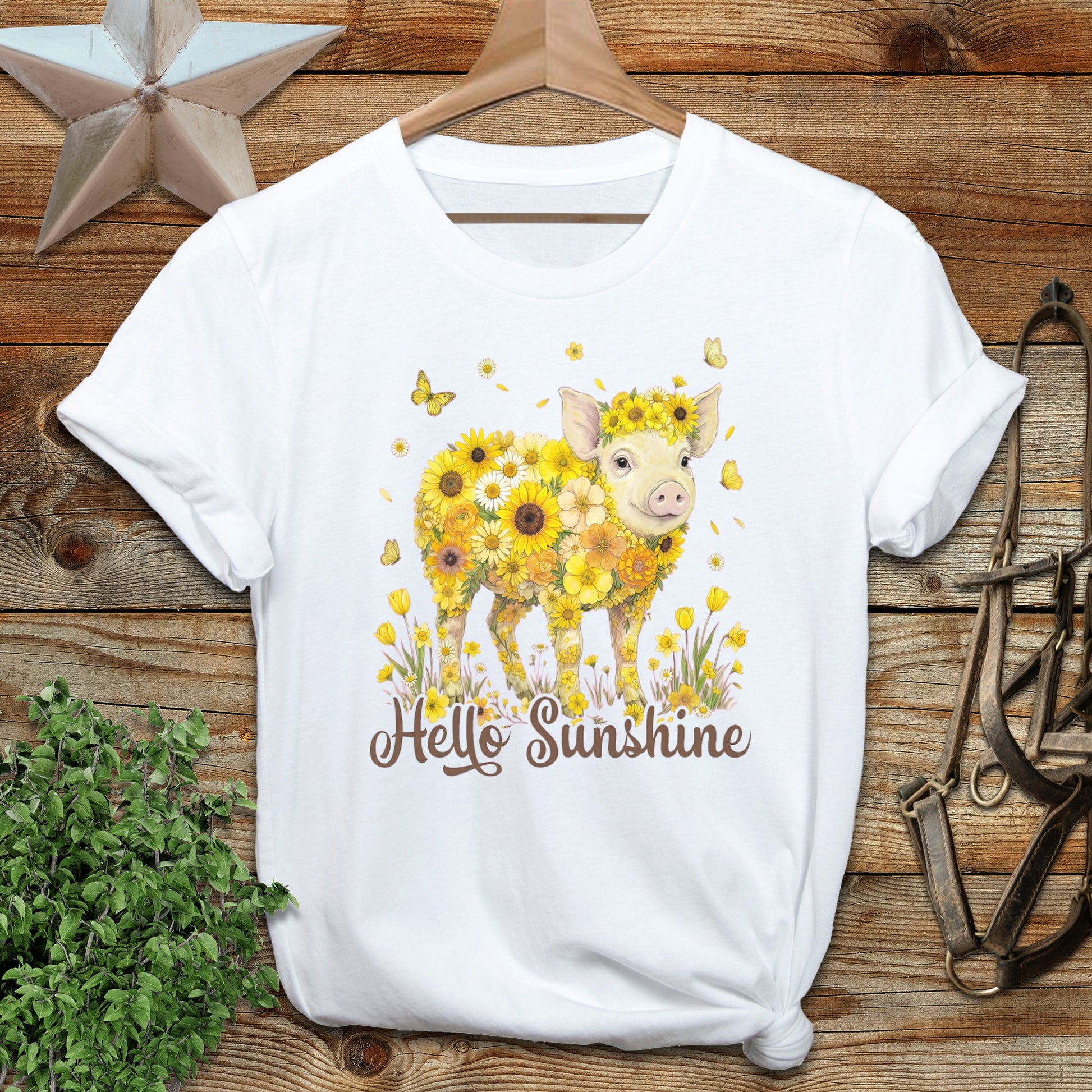 Hello Sunshine Pig Softstyle Tee