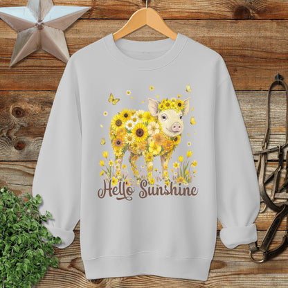Hello Sunshine Pig Sweatshirt