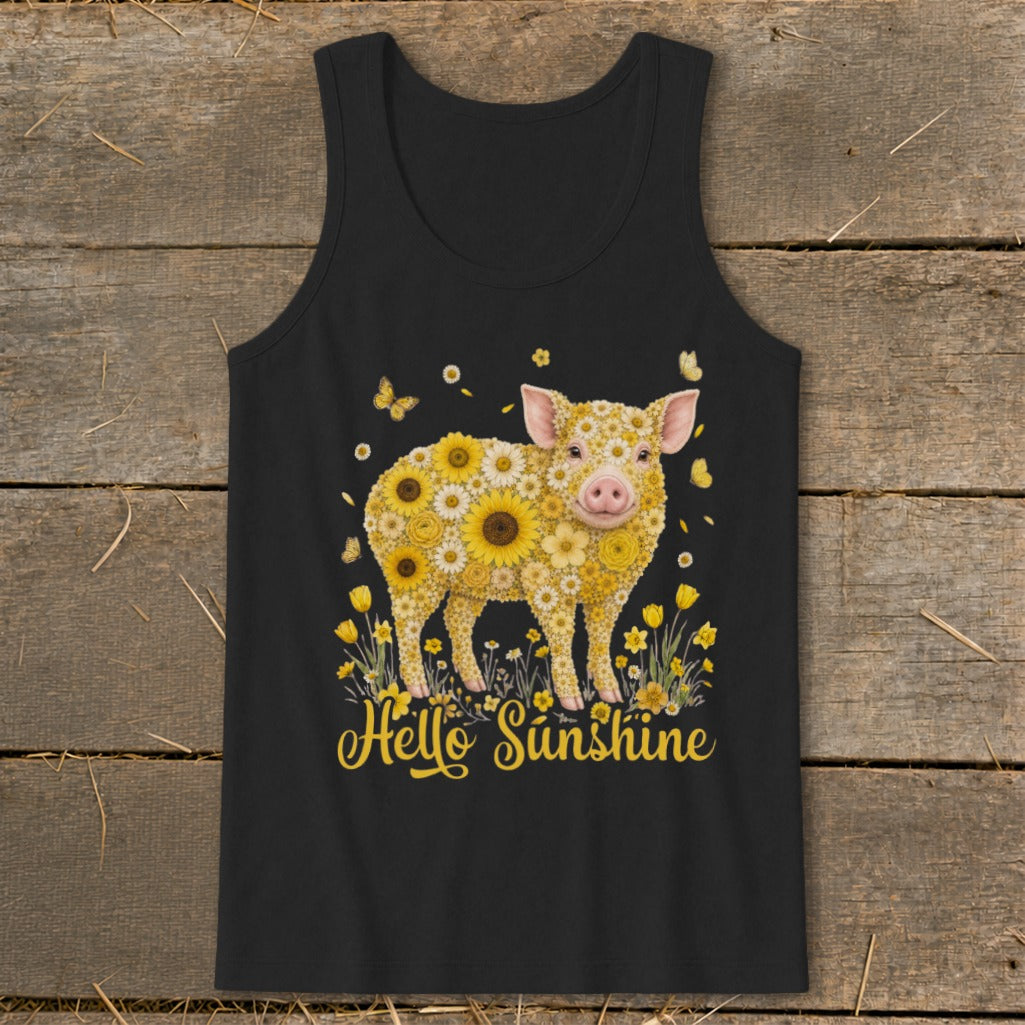 Hello Sunshine Pig Tank Top