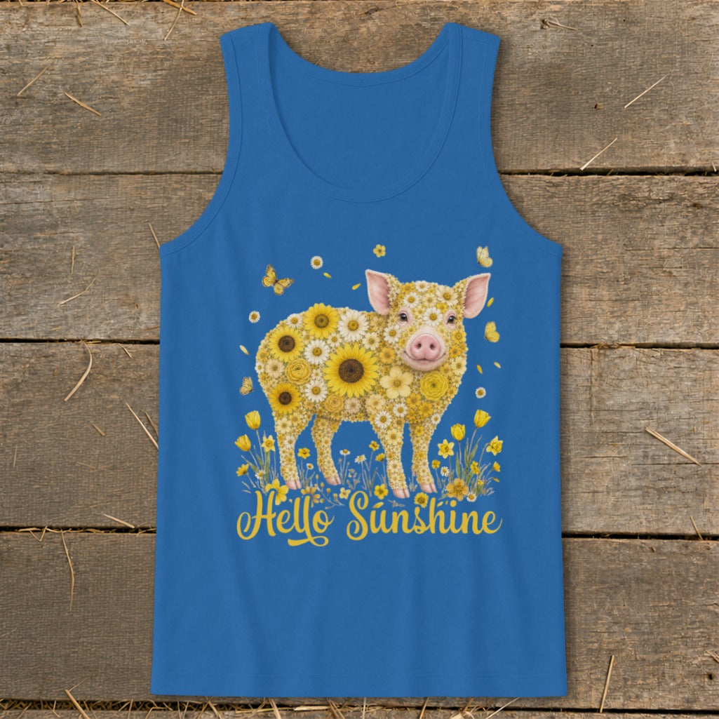 Hello Sunshine Pig Tank Top