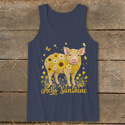 Hello Sunshine Pig Tank Top