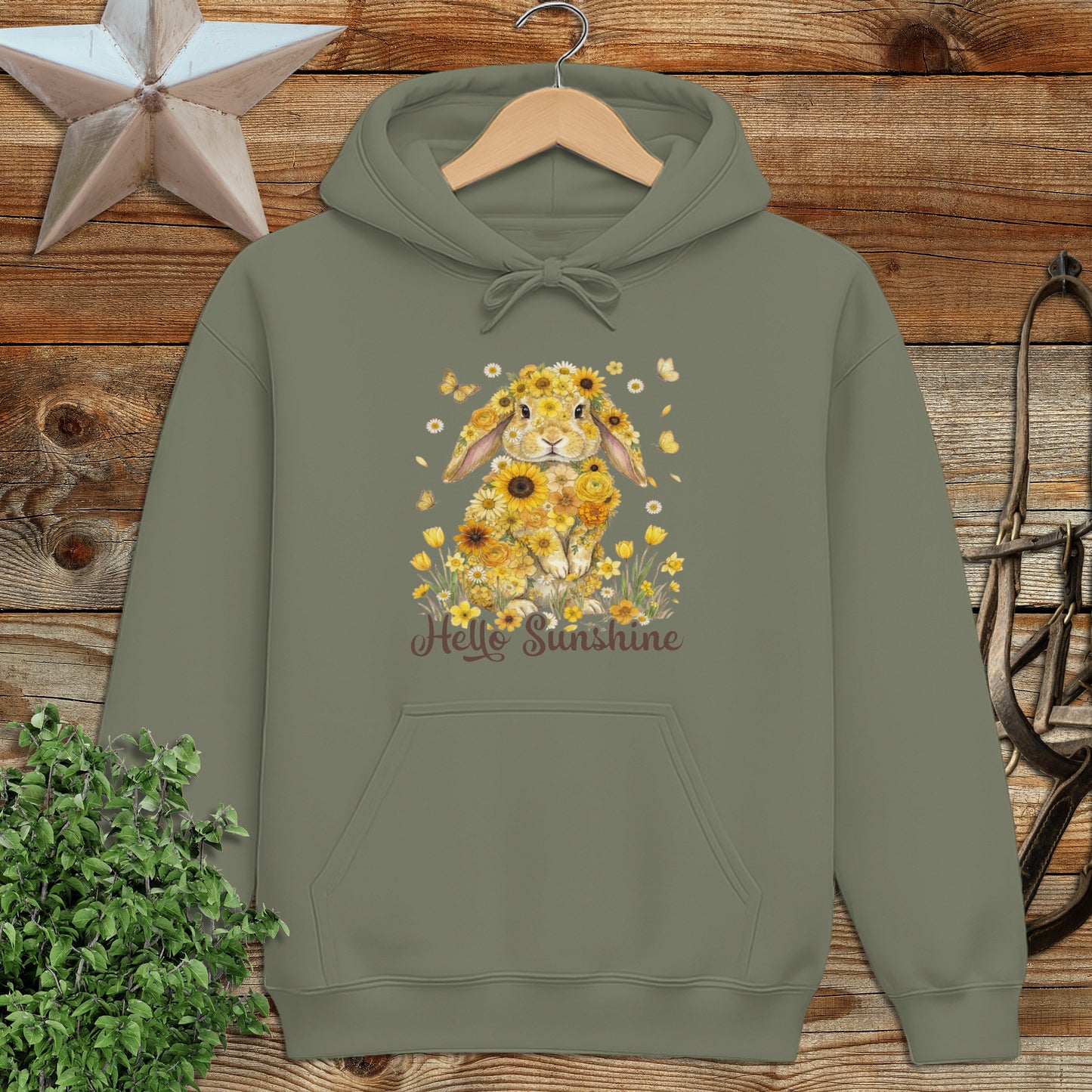 Hello Sunshine Rabbit Hoodie