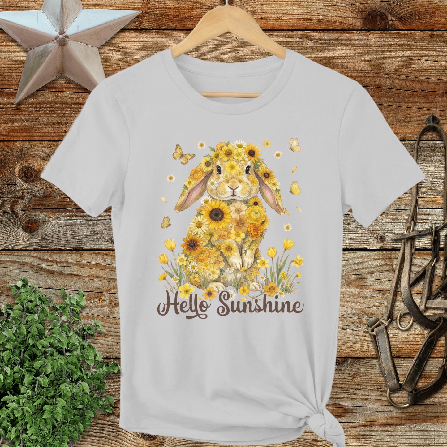Hello Sunshine Rabbit Ladies Tee