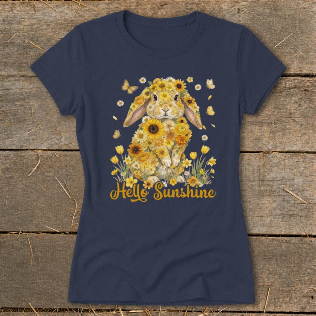 Hello Sunshine Rabbit Ladies Tee