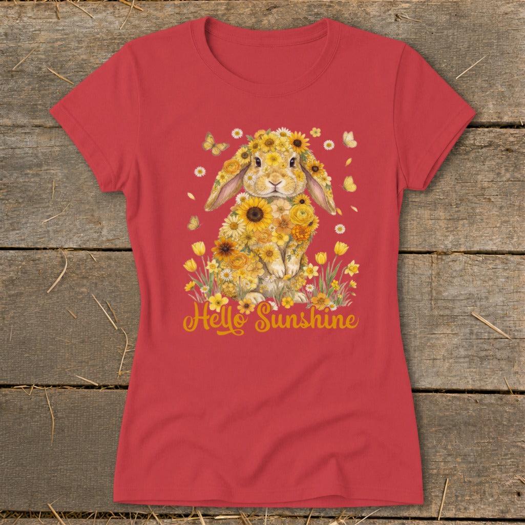 Hello Sunshine Rabbit Ladies Tee