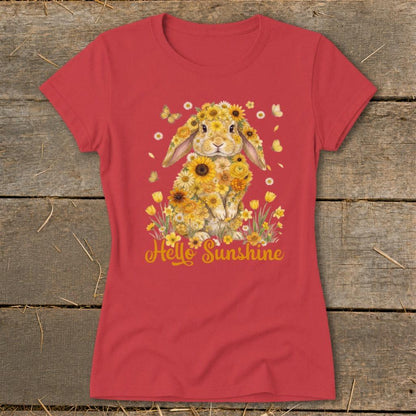 Hello Sunshine Rabbit Ladies Tee