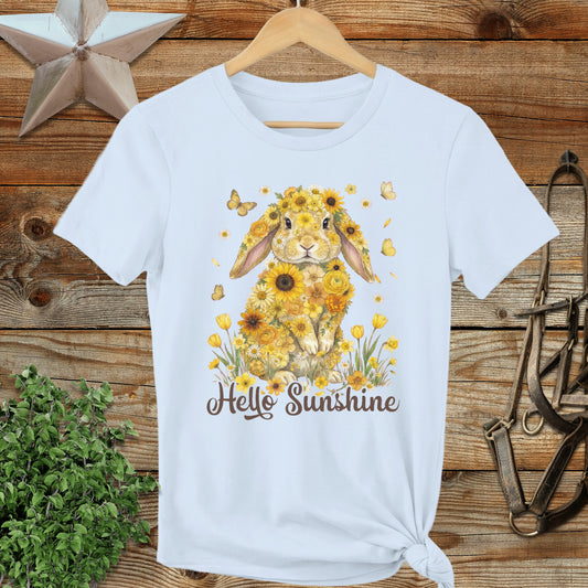 Hello Sunshine Rabbit Ladies Tee