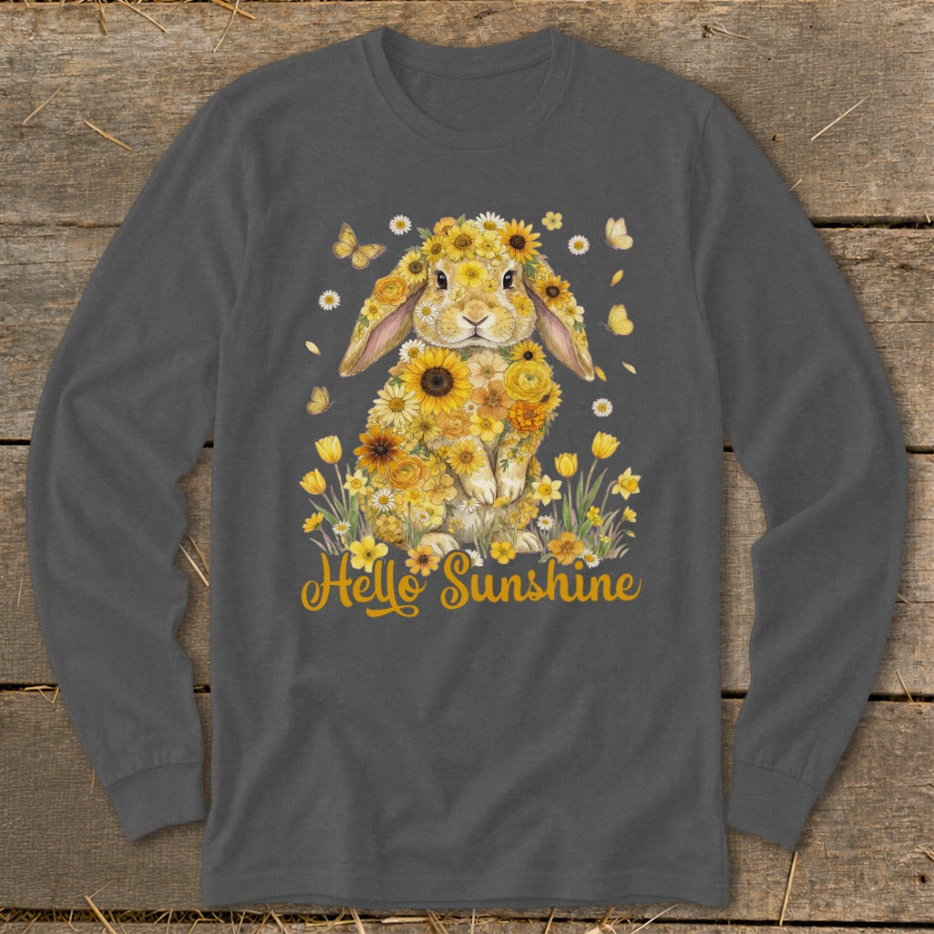 Hello Sunshine Rabbit Long Sleeve Tee