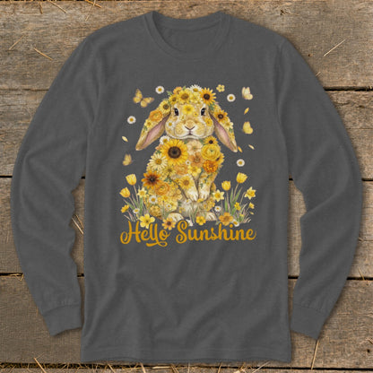 Hello Sunshine Rabbit Long Sleeve Tee