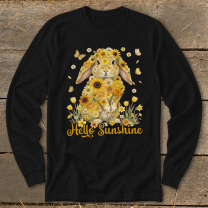 Hello Sunshine Rabbit Long Sleeve Tee