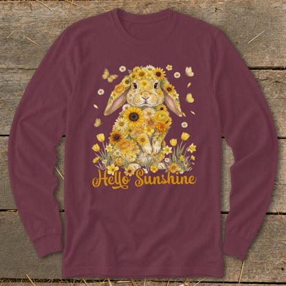 Hello Sunshine Rabbit Long Sleeve Tee