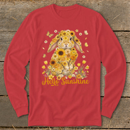 Hello Sunshine Rabbit Long Sleeve Tee