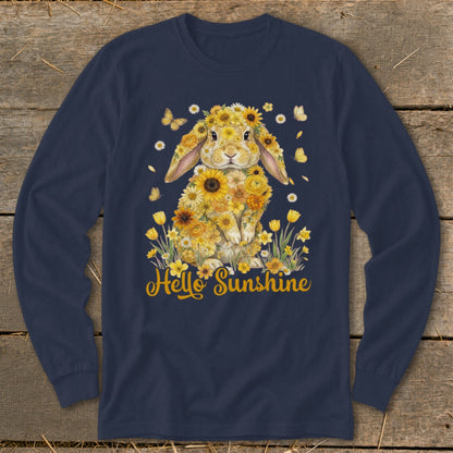Hello Sunshine Rabbit Long Sleeve Tee