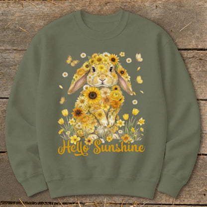 Hello Sunshine Rabbit Sweatshirt