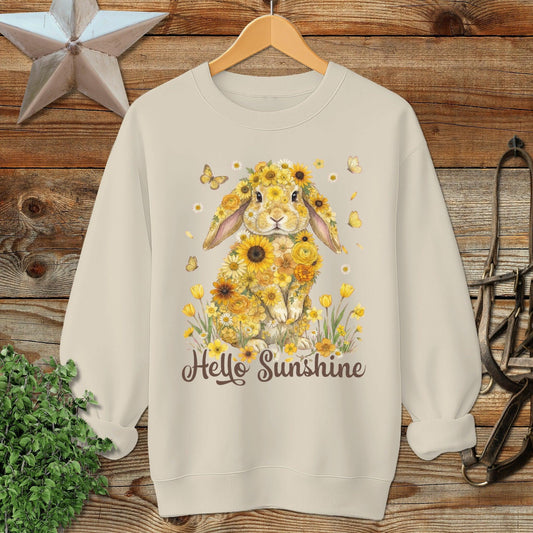 Hello Sunshine Rabbit Sweatshirt